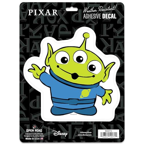 Disney Pixar Toy Story Alien Adhesive Vinyl Decal - Fun Alien Sticker for Car - Great Gift Idea