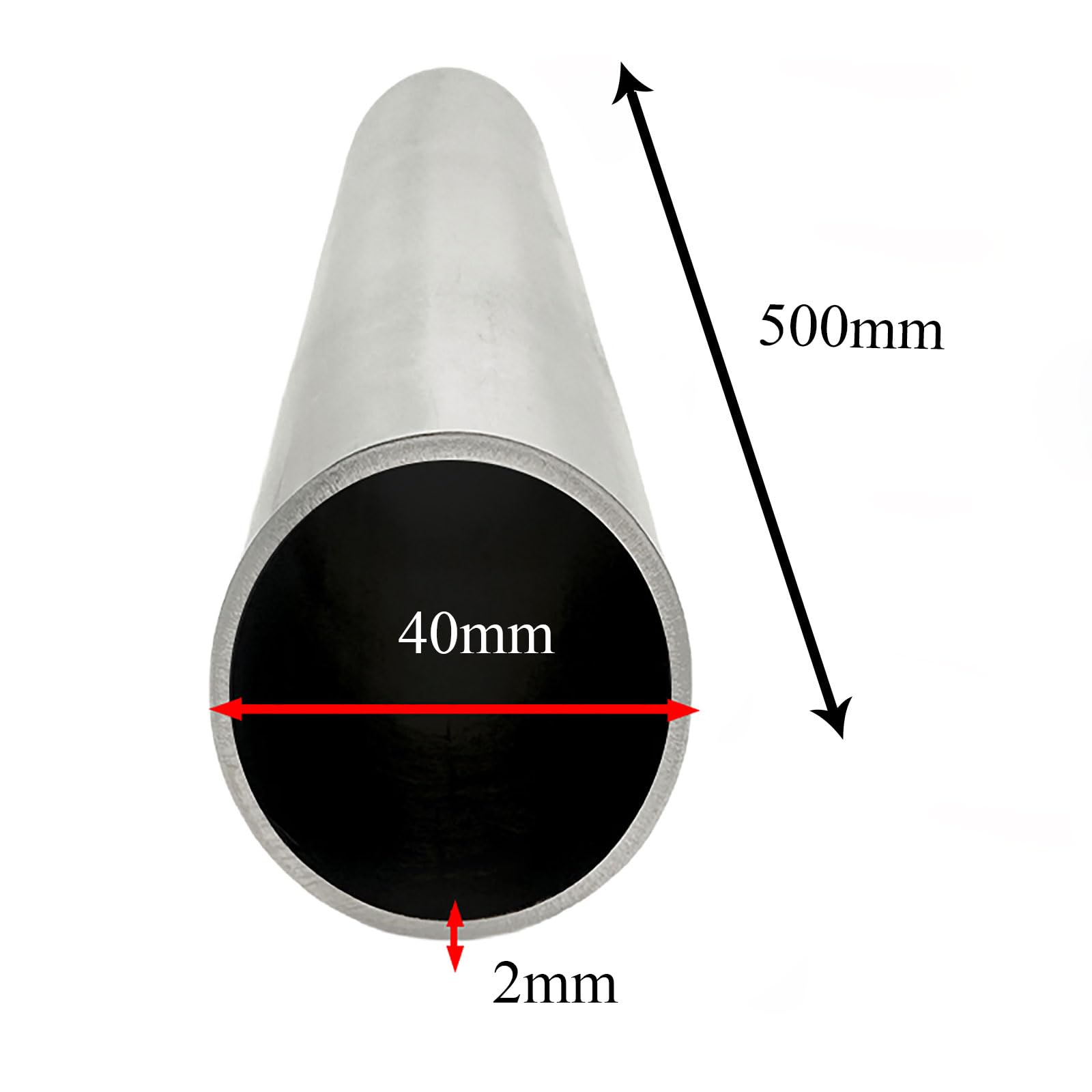 Amazon.co.jp: COYOUCO 40mm OD 304ステンレス鋼管、500mm長さ 