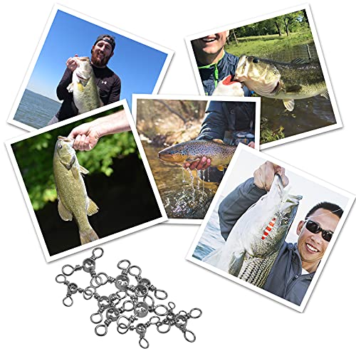 Image of 3 Way Fishing Swivels Crossline Swivels Fishing Connector Swivels Catfish Swivels Fishing Gear Carp Fish Equipment Saltwater Freshwater Fishing Tackle Accessories