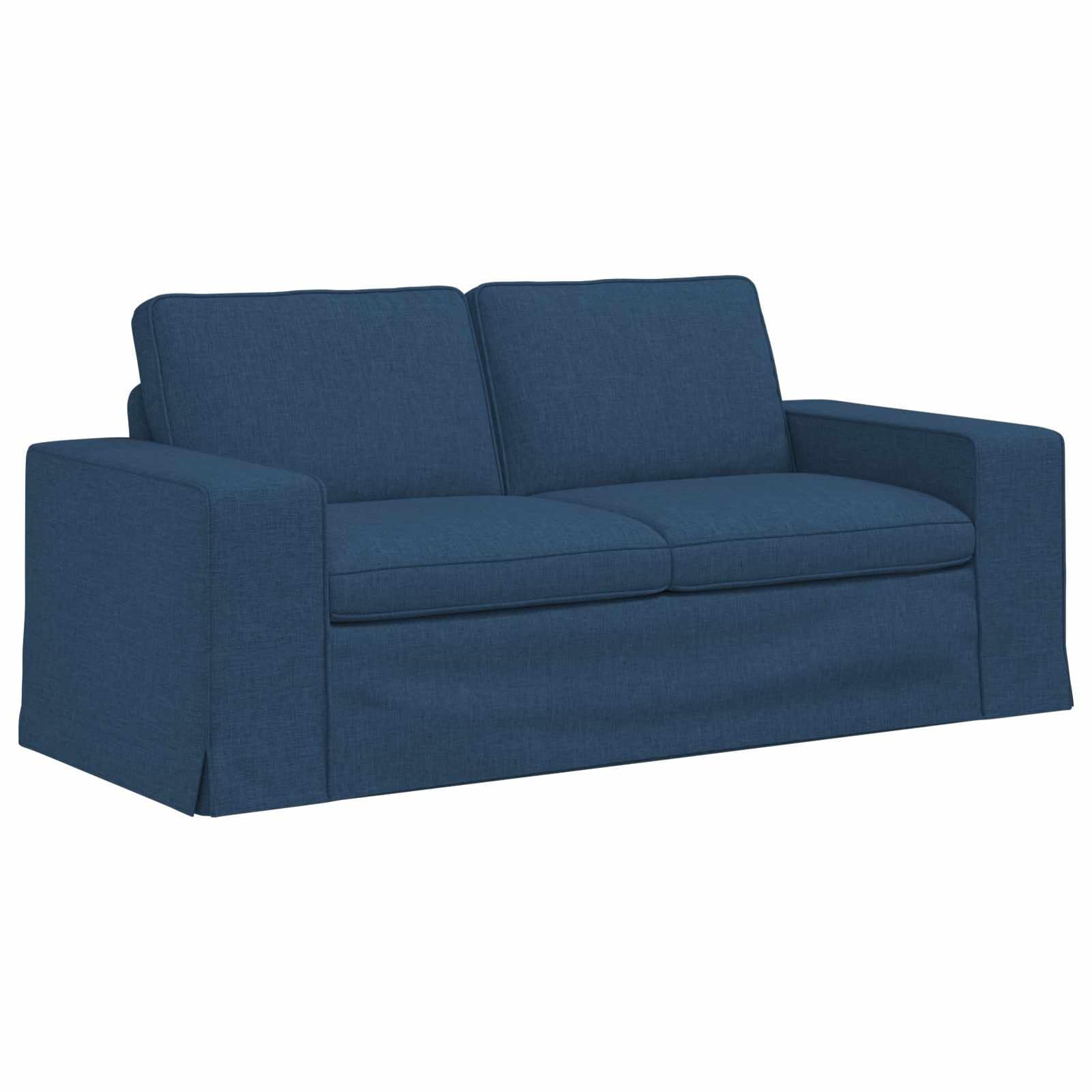 Gecheer Divano Moderno in Tessuto, Design Minimalista Blu con Struttura Metallica, 182x80x82 cm, Modulare e Componibile, per Soggiorno, Salotto o Stanze Multifunzione