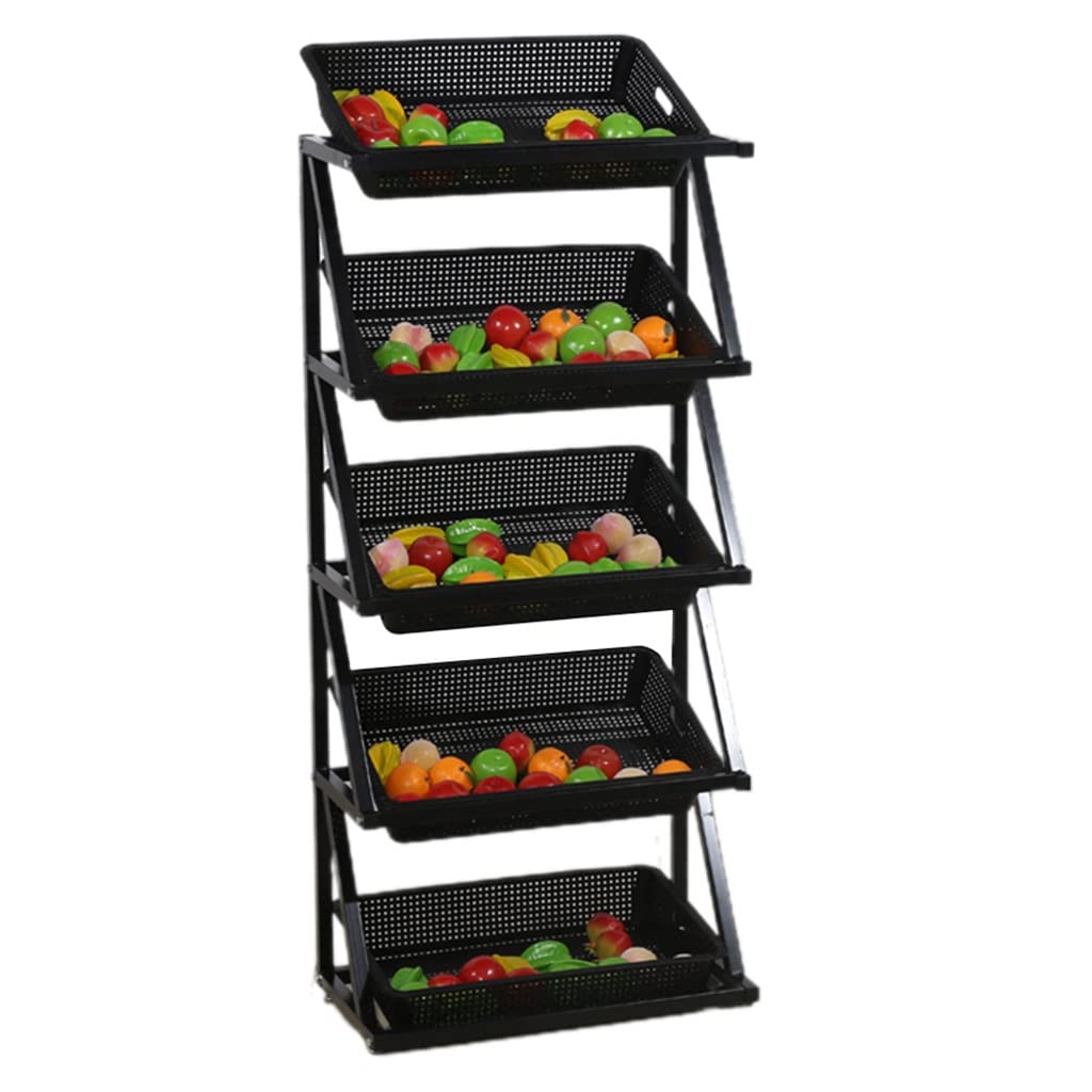 Cesta de frutas para cocina organizada y contenedores de metal para snacks