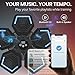 RGYAN 2026 Music Boxing Machine for Women Adults Wall Mounted 15 Speeds 15 Modes Smart Bluetooth Boxing Machine with Counter Real-Time Audio Feedback Interactive Punching Game Pad with LED Lights