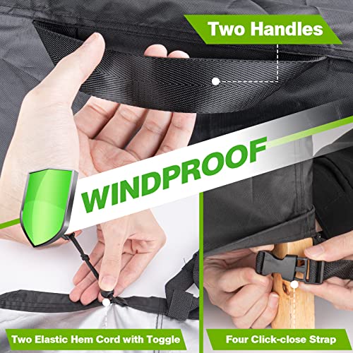 Patio Furniture Cover, 90 Inch Outdoor Patio Table Cover Rectangular Water-Resistant, Heavy Duty Patio Furniture Set Covers For Sectional Sofa And Table Chairs (90 X 65 X 31 Inch) #TOP3