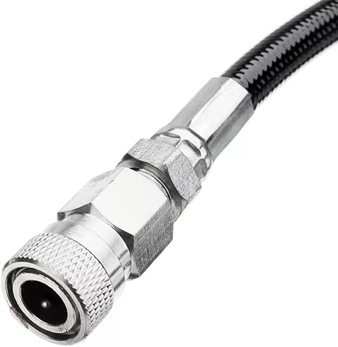 Manloney Llc Paintball Airsoft Fill Whip Hose 4500Psi Pcp Fill Ing & Charging System With Foster Quick-Detach Hose Assembly (Remote Coil / Female Charging System) #TOP5