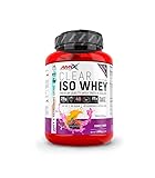 Amix Clear Iso Whey Protein 1 Kg - Aisaldo de Proteína de Suero Cristalina, Sabores Refrescantes/Promueve el aumento y mantenimiento de la masa muscular + Fácil Disolución Sabor Frutas del Bosque