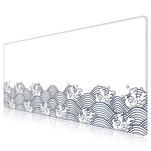 Tapis de souris étendu Vague LL-COEUR pour sublimer et organiser votre bureau setup