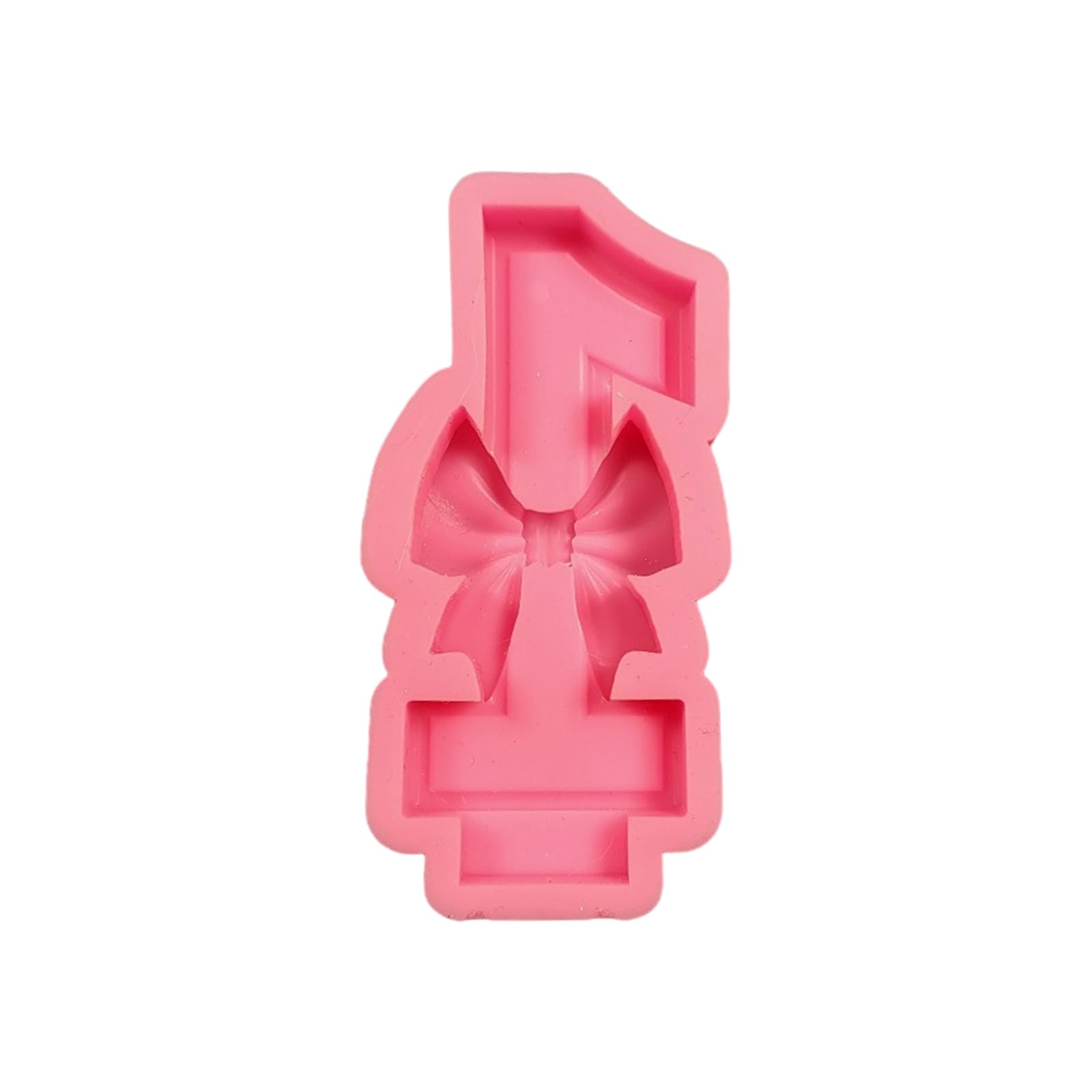 Kalttoy Bowknot Number Silicone Molds Castings Epoxy Resin Baking Molds Birthday Home Decorations Birthday Bowknot Number Silicone for Cake Decorations
