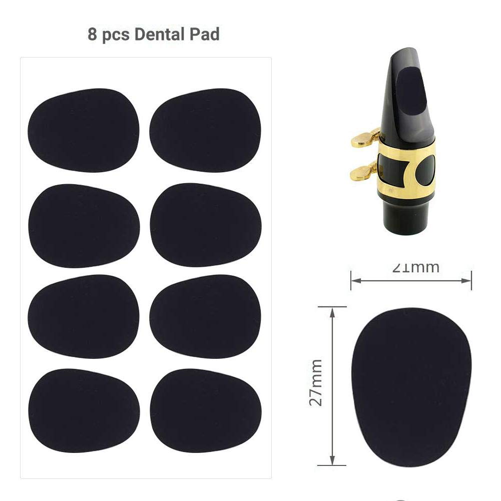 Mini sassofono tascabile, sax contralto, portatile, con 4 ance 8 cuscinetti dentali e borsa per il trasporto, strumento a fiato, adatto per principianti, facile da giocare