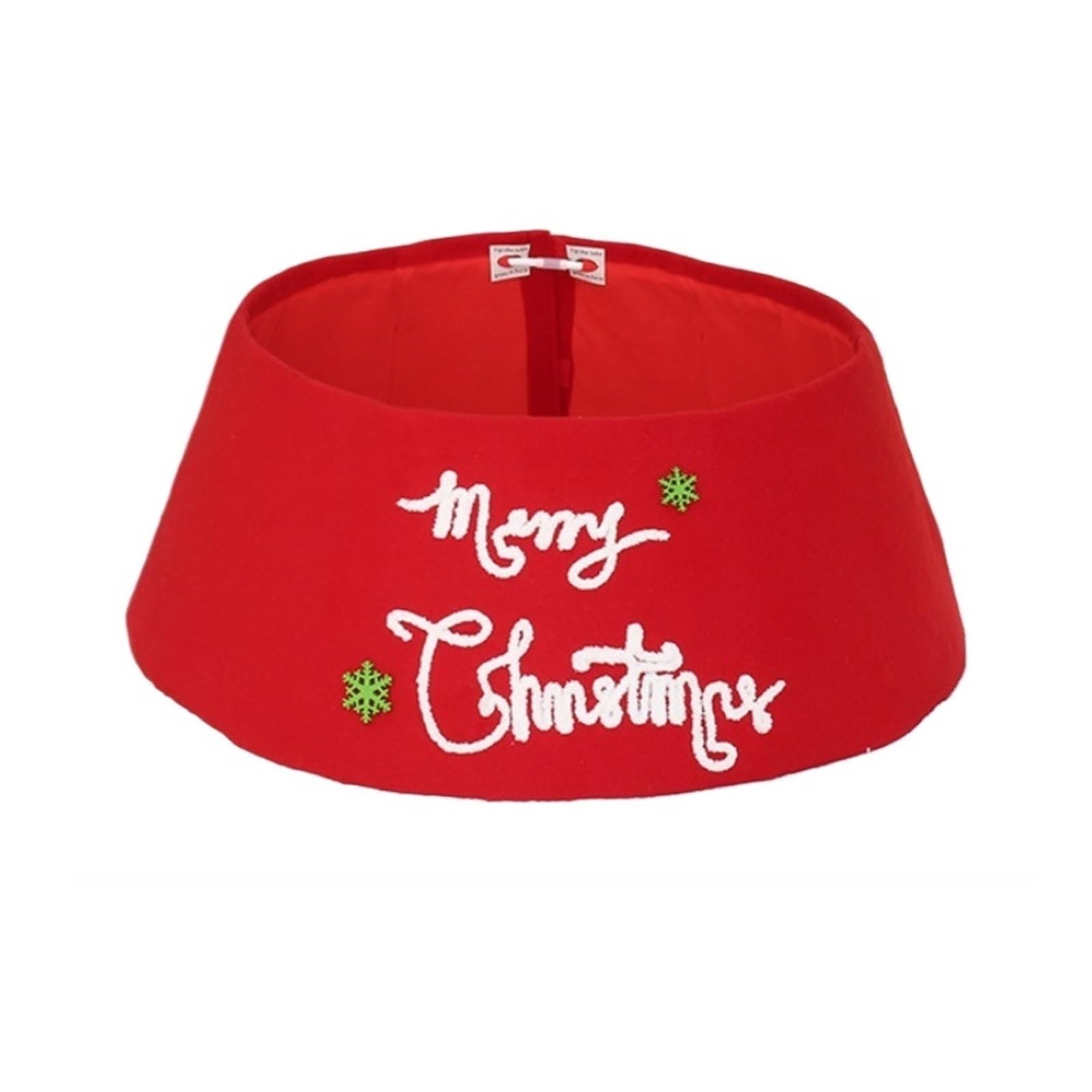 Cubierta Collar Navidad Collar De Árbol Navidad Anillo Terciopelo Rojo Falda Plegable For Falda(42x56x24cm)