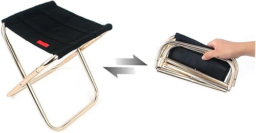 Miniatura 2 de GALPADA Silla de pesca al aire libre portátil ligera con diseño de mochila plegable, tela Oxford, tela transpirable, fácil de transportar para