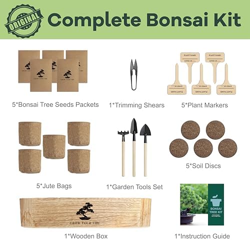 Bonsai Tree Kit for Beginners - Unique DIY Japanese Bonsai Trees,Crafts for Adults, Ideal Gardening Birthday Gift for Women & Men,Complete Indoor Plant Kit - image 6