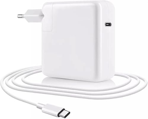 61W USB-C Power Adapter Charger for MacBook Air Pro Fast Wall Charger | Fast Charging, Power Delivery, Includes 2M Cable, EU Plug, USB Type-C Port