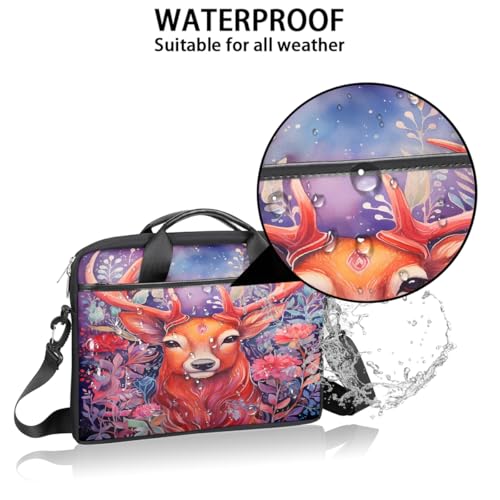 Bolsa para portátil con diseño floral étnico 15 pulgadas miniatura 3