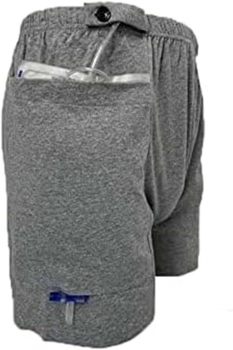 Pantaloni per Catetere, Pantaloncini per Sacca per Nefrostomia, Pantaloncini per La Cura della Sacca di Drenaggio per Stomia, Biancheria Intima di Supporto per Catetere per Uomini E Do, XX-Large