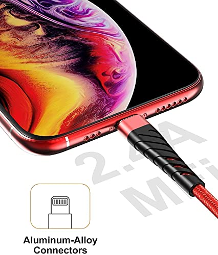 (2 Pack) Long Iphone Charger 10Ft For [Mfi Certified],Cyvensmart 10 Foot Lightning Cable Fast Charging Cord 10 Feet For Iphone 12/12 Pro/11/11 Pro/11 Pro Max/Xs/Xs Max/Xr/X/8/8 Plus/7/7 Plus/6 Plus #TOP2