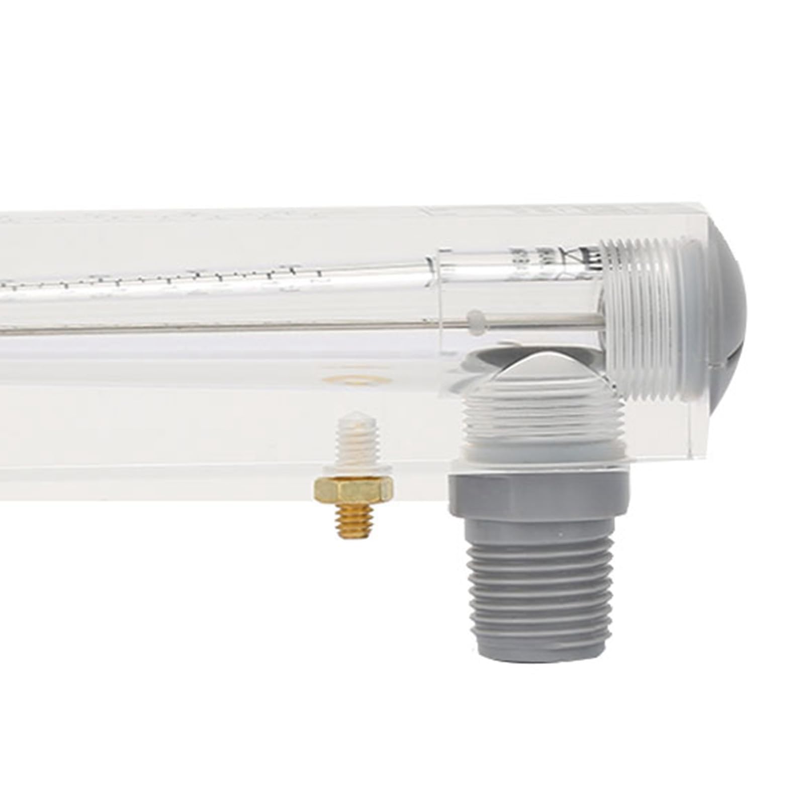 LZM-15T Débitmètre de Liquide à Panneau, Acrylique Transparent, 0,1-0,5 GPM, ZG1/4 Filetage Intérieur, Ajustable, pour Mesure de Débit