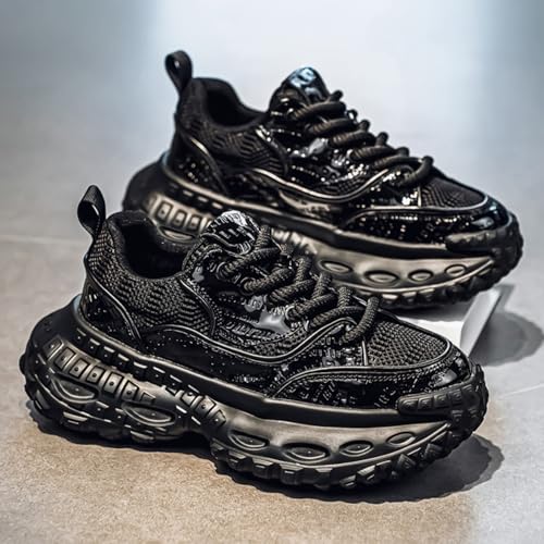 Men's Chunky Multi-Sport Sneakers - Cushioned Platform, Anti-Twist Shank for Tennis, Non-Slip Outsole - Ideal for Running, Gym Workouts & All-Day Walking3