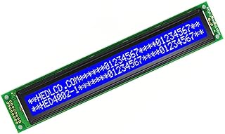SaiDian 1Pcs HD44780 40x2 4002 LCM Character LCD Display Module 5V White on a Blue Background