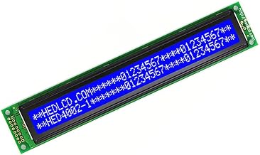 1Pcs HD44780 40x2 4002 LCM Character LCD Display Module 5V White on a Blue Background