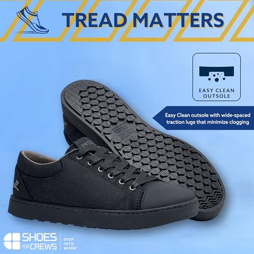 MOZO Men's Slip-Resistant Work Sneakers - Comfortable, Non-Slip Work Shoes for Men - Ideal for Culinary Professionals, Kitchen Staff, Chefs - Grind3