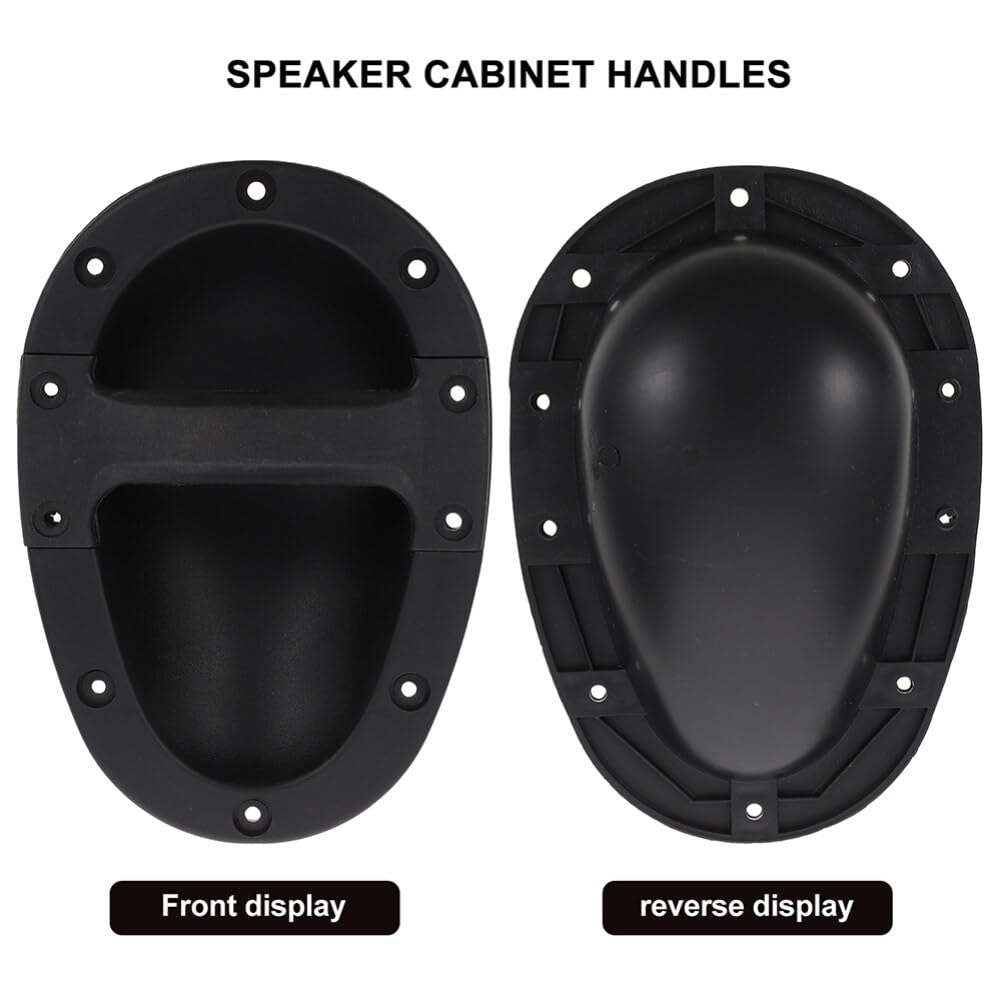 Artibetter Poignée de Remplacement pour Amplificateur en Abs Noir, Lot de 4 Pièces, Robuste et Pratique, pour Haut-Parleur et Usage sur Scène