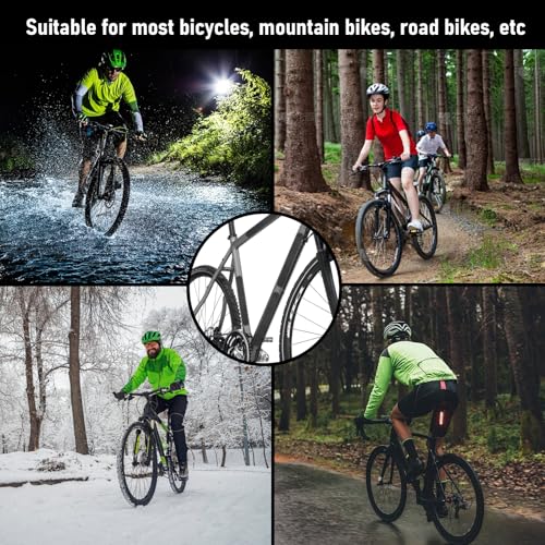 Hongoen 3 Stück Fahrrad Rahmen Schutz Carbon Aufkleber,Rahmenschutzfolie Fahrrad, Fahrrad Schutzfolie,Fahrrad Schutz Lackschäden Rahmen Aufkleber für Rahmenschutz Mountainbike Rennrad