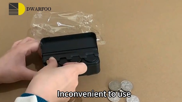 Monedero Portátil Para Coche – Organizador De Monedas De ABS Con 5 Compartimentos, Resistente A Arañazos Y Al Agua