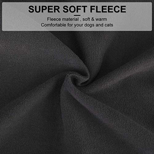 Hund Pullover - weiche und warm T-Shirt Hunde Frühling Kleidung Mantel Katzenpullover für kleine Hunde Katzen Grau L