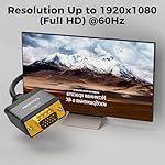 DVI to VGA Cable 6 FT, Uni-Directional DVI-D 24+1 to VGA Cord, Gold-Plated Connectors, 1080P Full HD for HDTV, PC, Host, Laptop, Monitor, Projector, Black Cable - Image 4