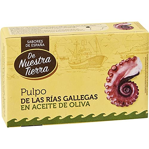 Pulpo con aceite de oliva, 39,6% Nuestra Tierra