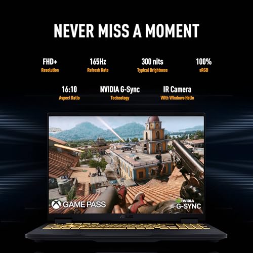 Image of ASUS TUF Gaming F16 Laptop, NVIDIA RTX 5060 (Beat RTX 4070), Intel 14th Core i7-14650HX, 16 inch FHD+ 165Hz Anti-Glare LCD, WiFi 6E, RGB Backlit Keyboard, 64 GB DDR5, 2 TB SSD, Windows 11 Pro, Accessories