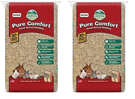 Image of Oxbow Animal Health Pure Comfort Bedding, Natural, 28 Liter Bag (448026) (Pack of 2)