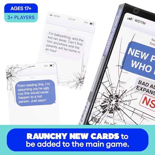 WHAT DO YOU MEME? New Phone, Who Dis? Bad Advice NSFW Expansion Pack, 1.5 inch x 4.5 inch x 6.5 inch, Multicolored - Image 3