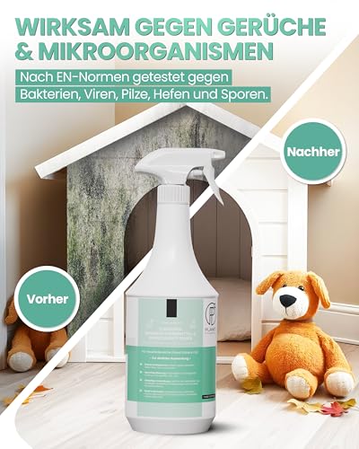 5L Haustier-Hygiene-Spray & Desinfektionsmittel für Hund, Katze & Co | Planet Sensitive® wirksam gegen Bakterien, Viren, Pilze & Sporen | Geruchsbeseitigung | Made in Germany | Kanister