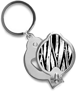 Brushwork Vertical Line Texture Finger Nail Clippers Scissor Stainless Steel Cutter