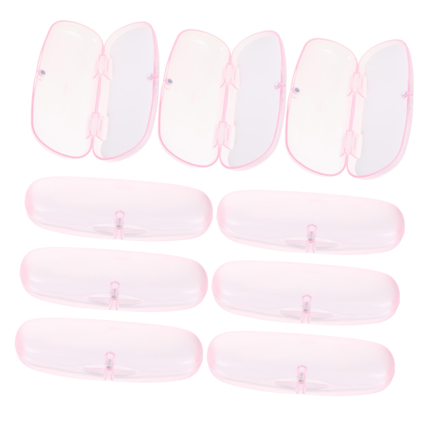 UPKOCH 10 Pezzi Custodia Occhiali Protettiva Scatola Rigida Trasparente Opaca Antiurto e Portatile Organizer Elegante per Occhiali da Sole Donna e Uomo