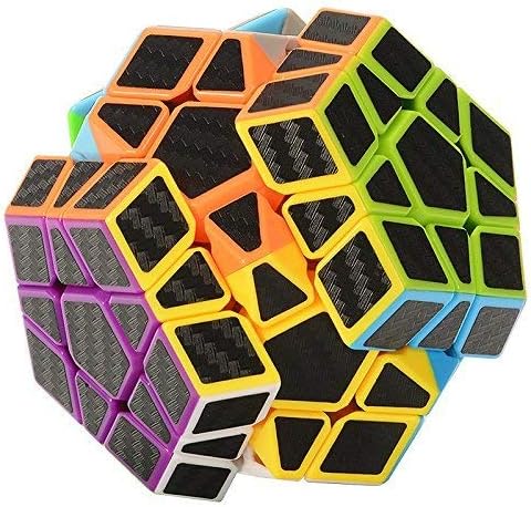 Twister.CK 3x3 Megaminxx Speed Cube Magic Cube Brain Teasers Puzzles with Carbon Fiber Sticker