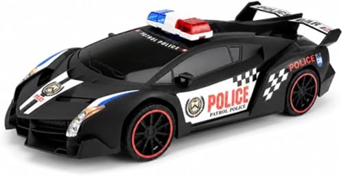 Police Patrol Toy with Lights - Sports Car Toys for Boys 36cm Police Patrol Sports Car With Light-Up Siren, Pull-Back Action