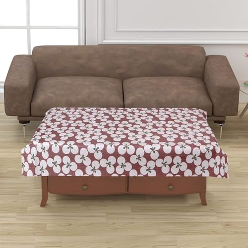 Image of Dakshya Industirs PVC Waterproof Table Cover 36x54 Inch Floral Printed Center Table Cover Washable Plastic Table Sheet Oilproof Dining Table Cover for Coffee Table Living Room Home (Premium Leaf)