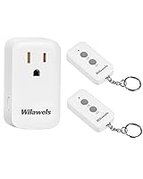 Vista 12 de Enchufe con Control Remoto Interruptor de Encendido y Apagado Inalámbrico, Interruptor de Luz Remoto Inalámbrico WILAWELS para Lámpara, Luz