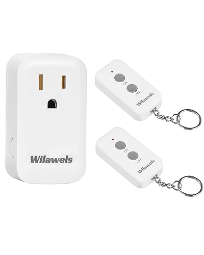 Miniatura 12 de Salida de control remoto, interruptor de luz inalámbrico WILAWELS, interruptor de toma de corriente programable para lámpara, luz, ventilador,