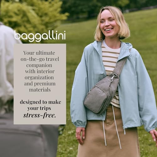 Image of Baggallini Women's Central Park Sling 12 inchx7 inch Crossbody Bag W /Convertible Adjustable Shoulder Strap