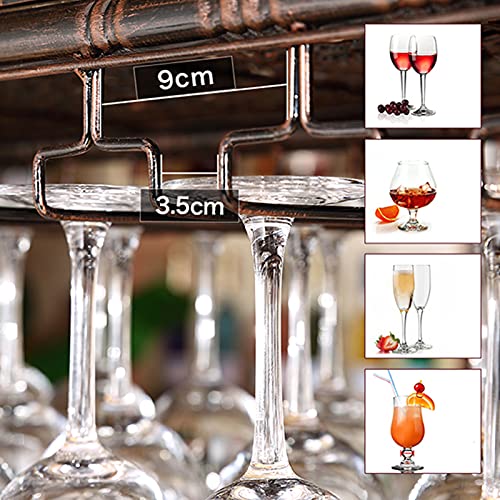 Porte-bouteille de vin vintage suspendu pour optimiser l'espace bar