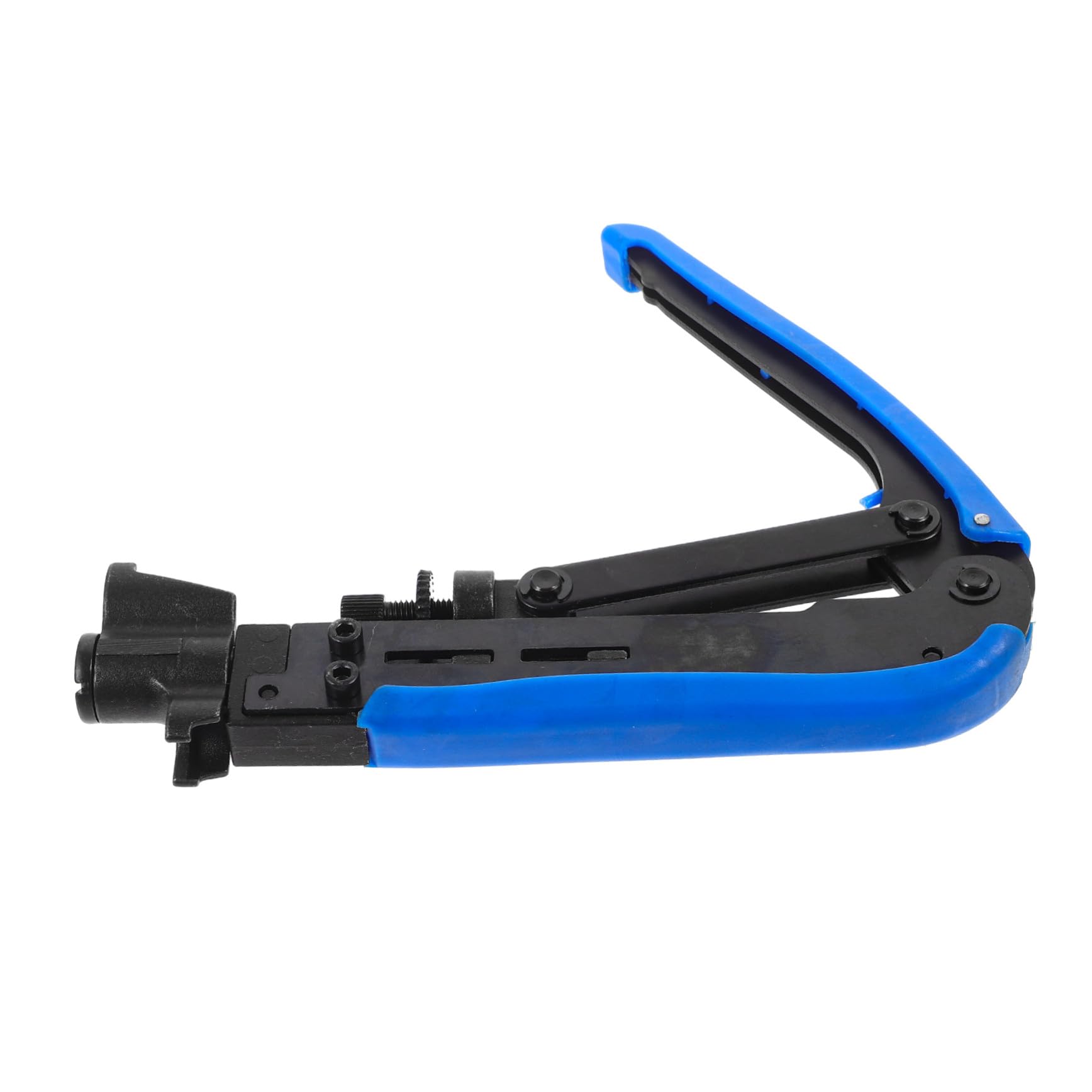 Herramienta de Crimpado para Cable Coaxial Alicates Multiusos de Acero Inoxidable y Plástico, Adecuado para Uso Doméstico y Oficina