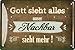 Produktbild Geschenkeparadies 24 Blechschild 20x30cm Gott Sieht Alles unser Nachbar Sieht mehr