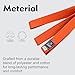 Revansh Sports Martial Arts Rank Belt – Unisex Cotton polyester belt for Karate, Taekwondo, Judo & Aikido for all Ages (Orange, 2)