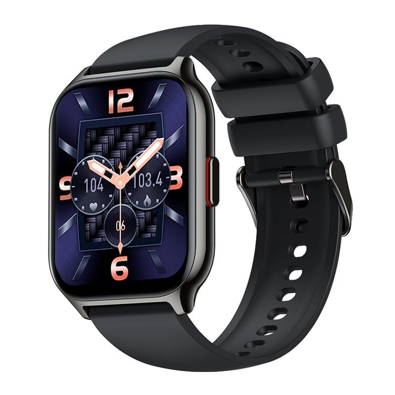Smartwatch Nova Silicone Noir avec fonction Appels et suivi Santé Sport