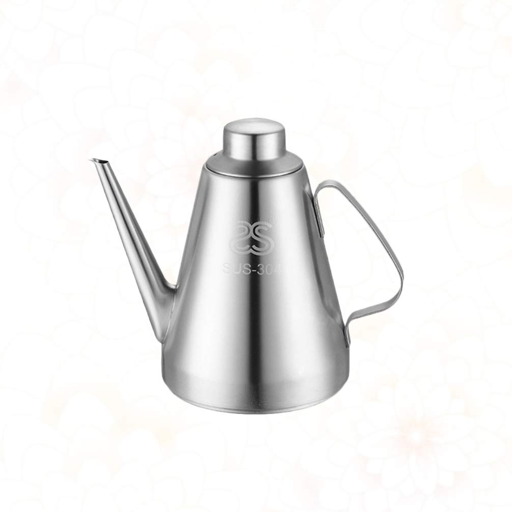 Botella de aceite Vertedor Dispensador de vinagre Vinagreras Dispensador de aceite Vinagrera de vinagre de aceite Almacenamiento de aderezo de aceite Colador de aceite Contenedor Botella de salsa L
