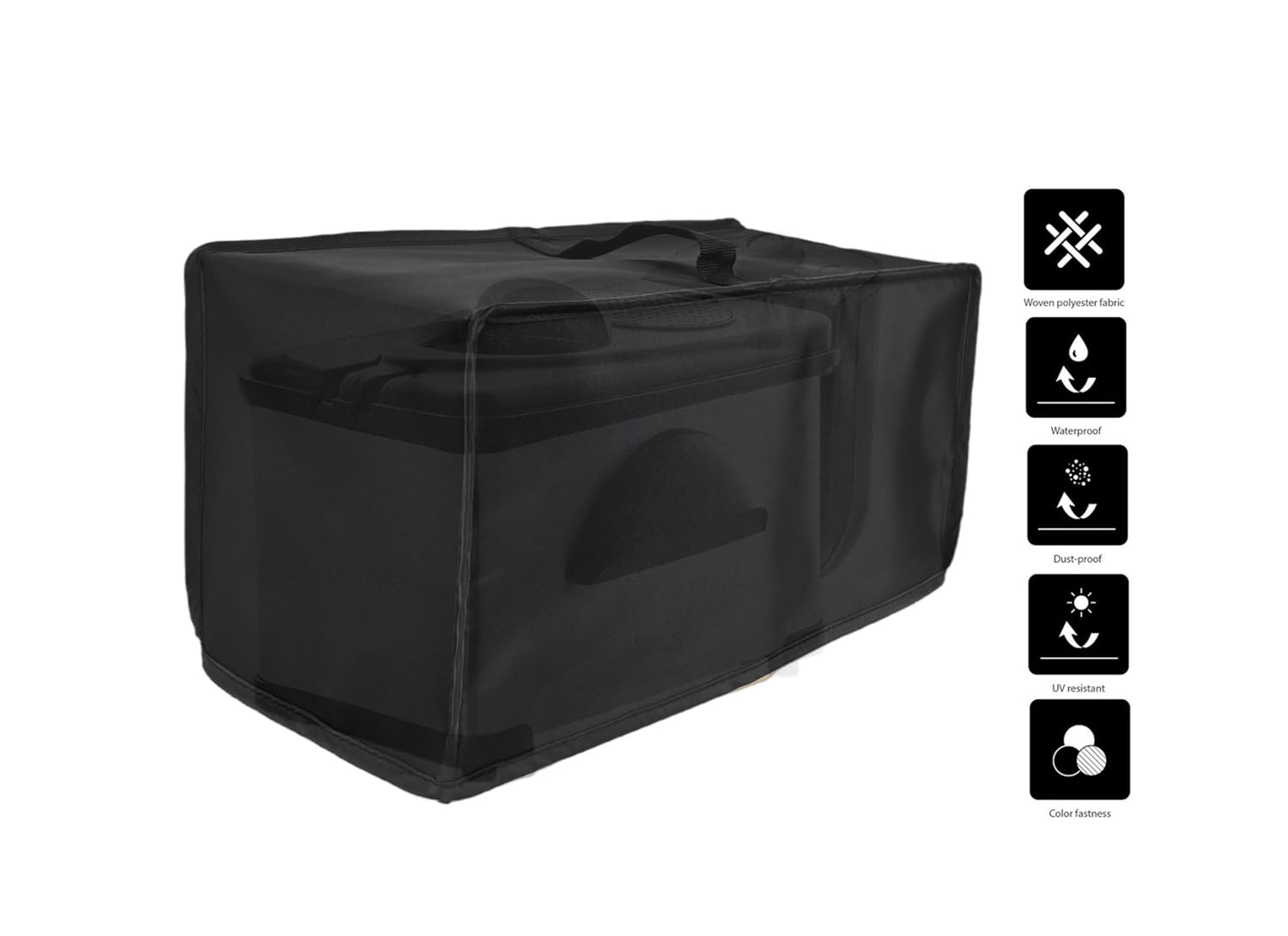 Deep Fryer Cover,Heavy Duty Waterproof,Compatible With OVENTE 2 Liter Electric Deep Fryer FDM2201BR/FDM2201CO (Black)
