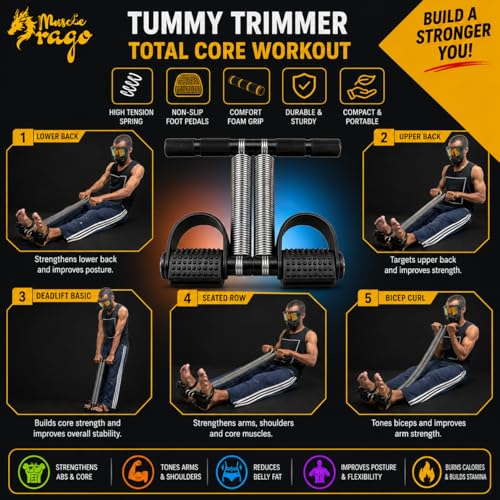Image of Pushup Board in Gym Bag | Combo items: Pump Upper body Strength with Pushup Board for man | Core Exercises with Skipping Rope Muscle Strength Builder with Double Spring Tummy Trimmer | All in Free Gym